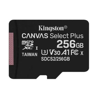 Kingston Canvas Select Plus 256GB MicroSD UHS-I U3 Class 10 A1 V30 Memory Card with Adapter #SDCS2/256GB secondary