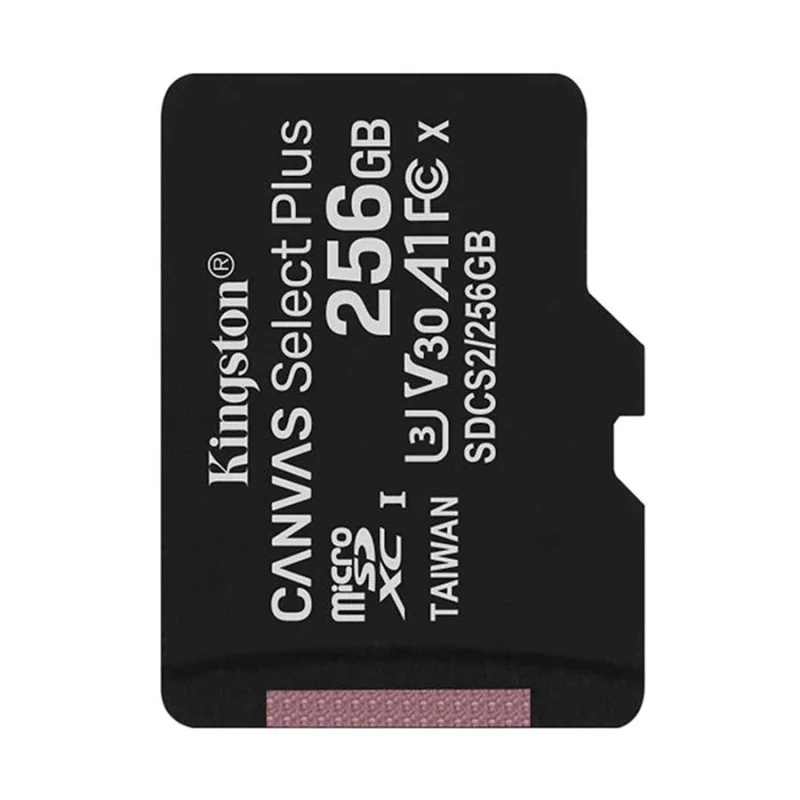 Kingston Canvas Select Plus 256GB MicroSD UHS-I U3 Class 10 A1 V30 Memory Card with Adapter #SDCS2/256GB